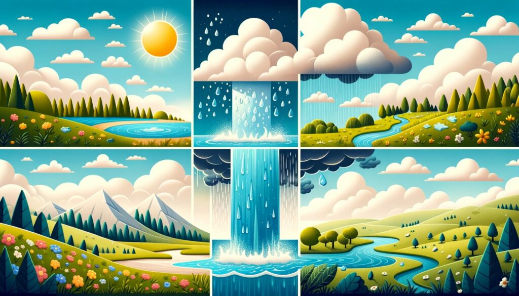 What are the 4 Stages of the Water Cycle