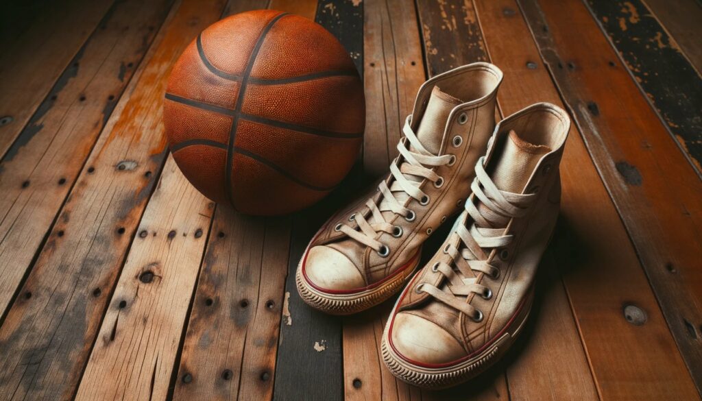 What were the old basketball shoes