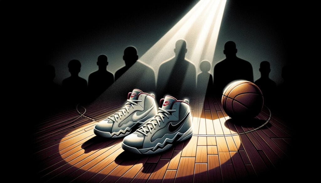 Who wore the first Nike basketball shoe