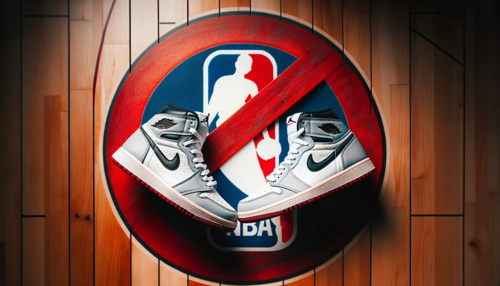 Why was Jordan 1 banned from NBA