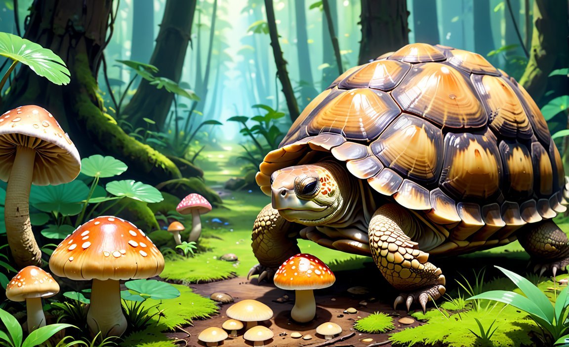 Can tortoises eat mushrooms