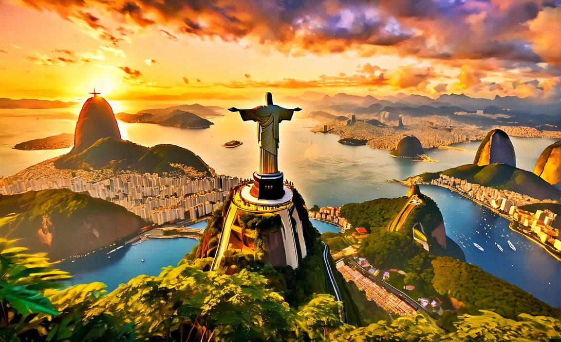 Christ the Redeemer Rio de Janeiro Brazil coordinates 1