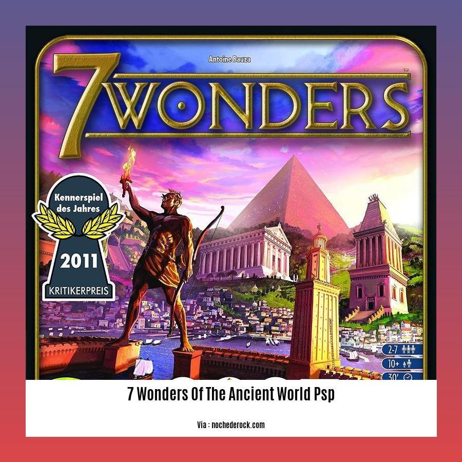 7 wonders of the ancient world psp 2