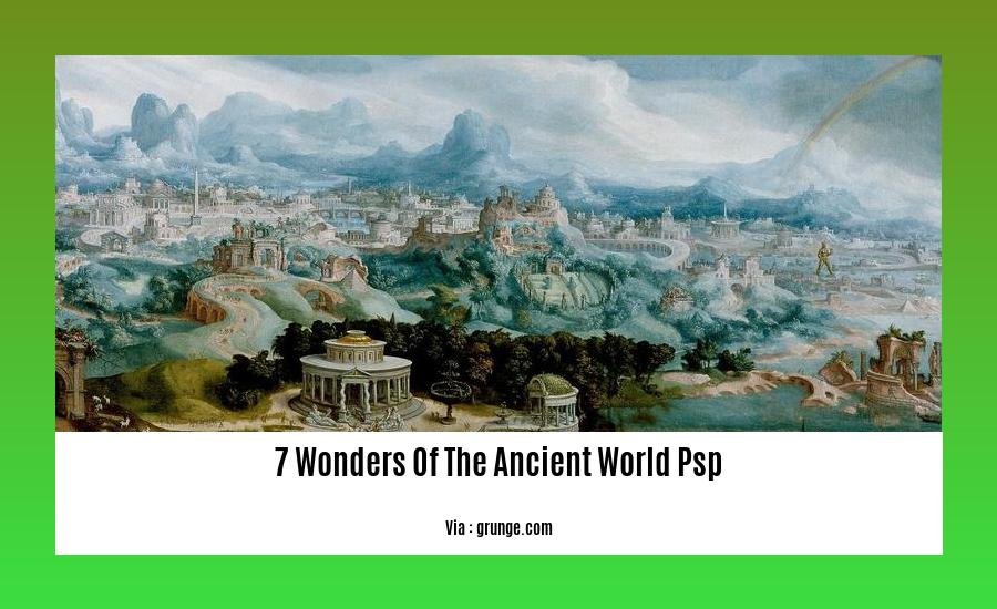 7 wonders of the ancient world psp
