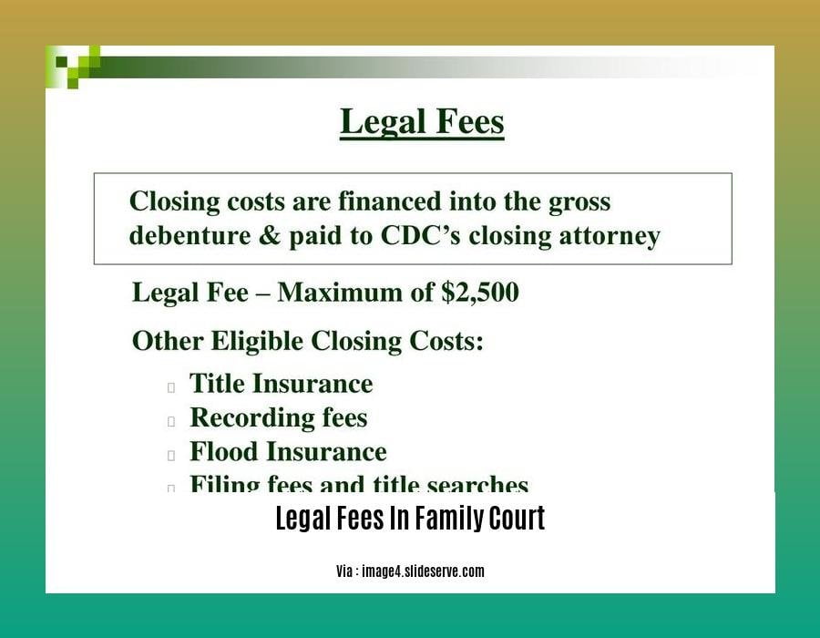 Can you sue for legal fees in family court