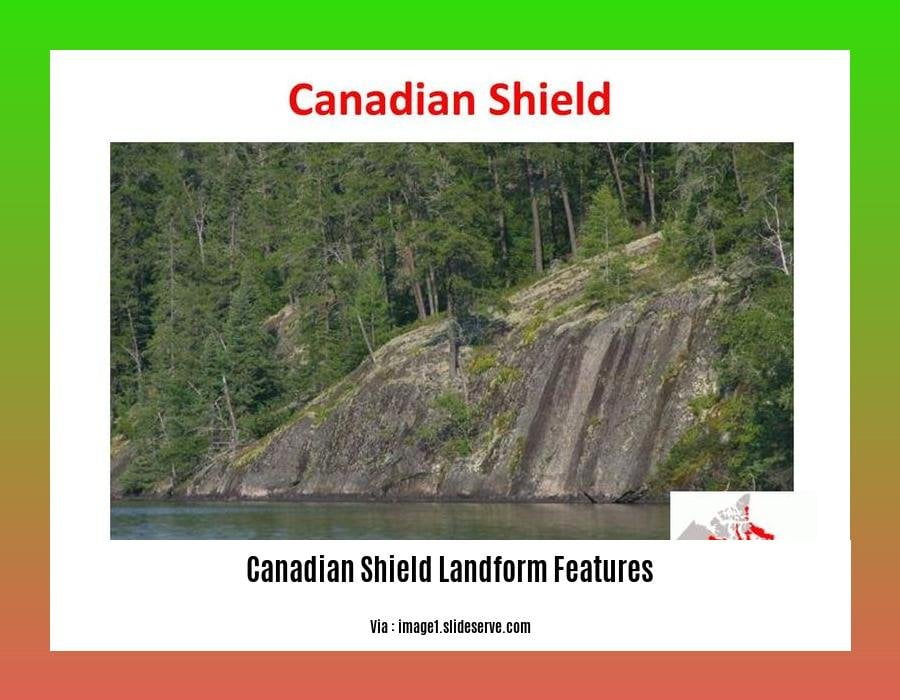 Canadian shield landform features 2