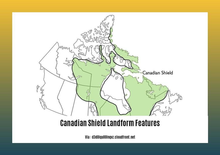 Canadian shield landform features