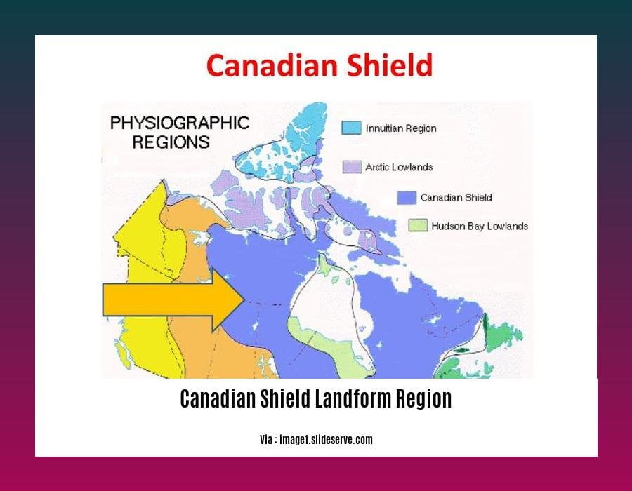 Canadian shield landform region