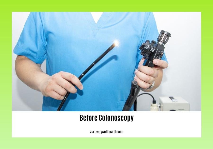Cleaning out colon before colonoscopy