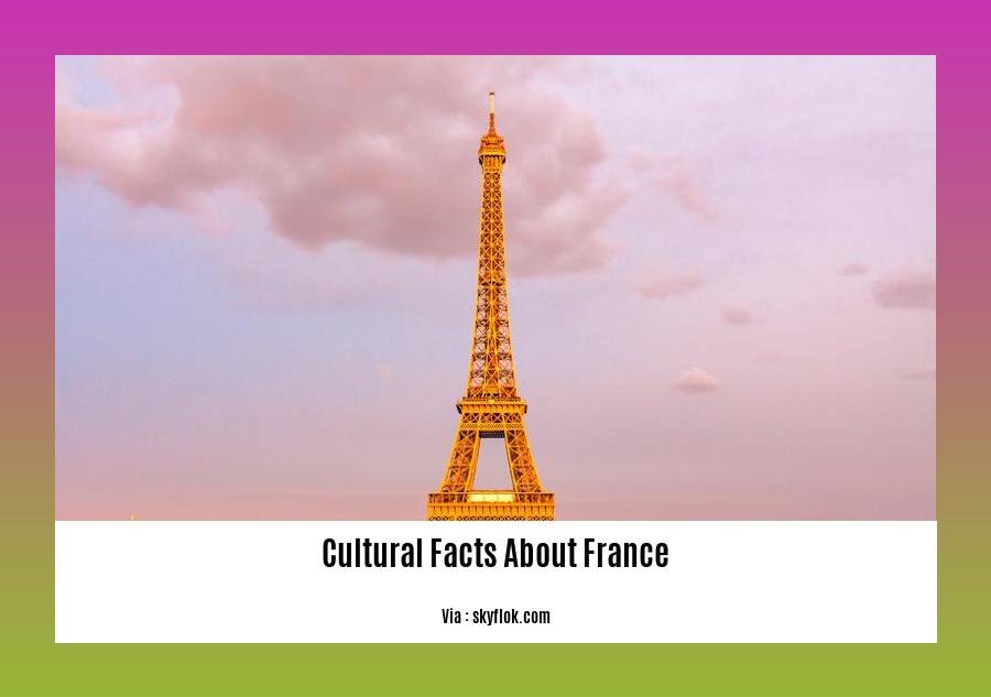 Cultural facts about France 2