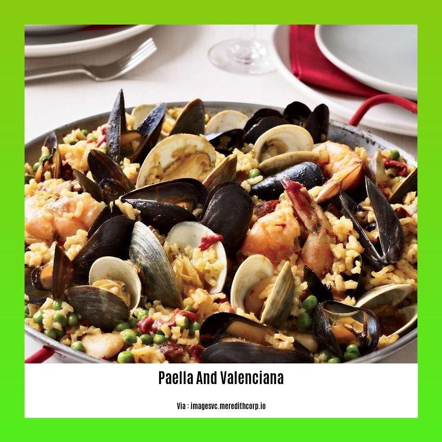 Difference between paella and Valenciana 2