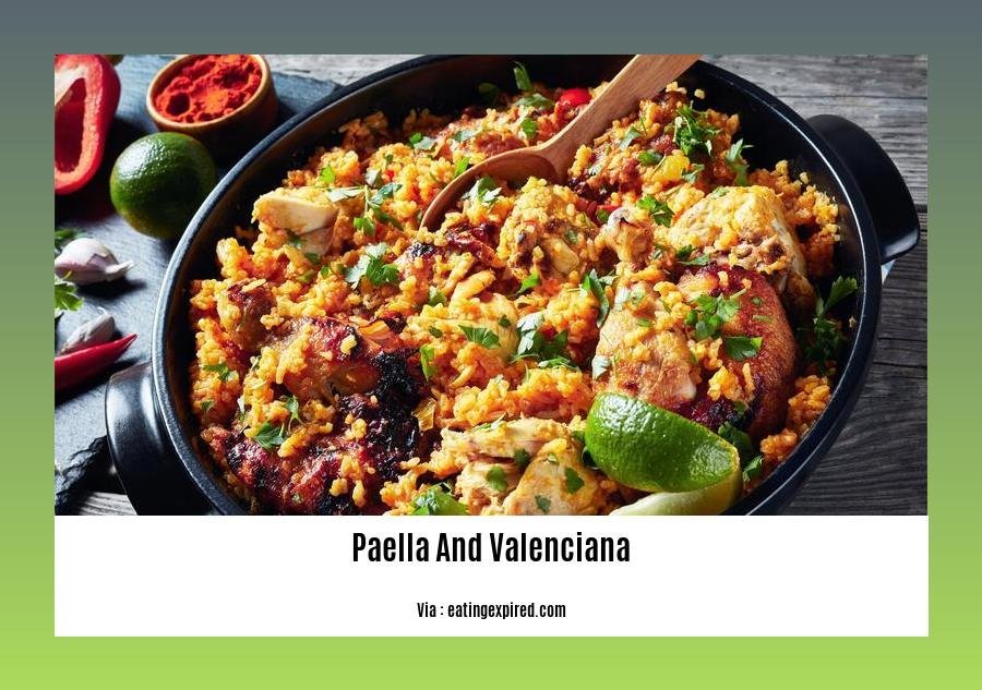 Difference between paella and Valenciana