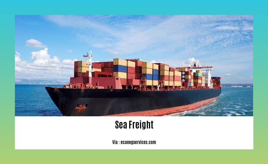 Disadvantages of sea freight