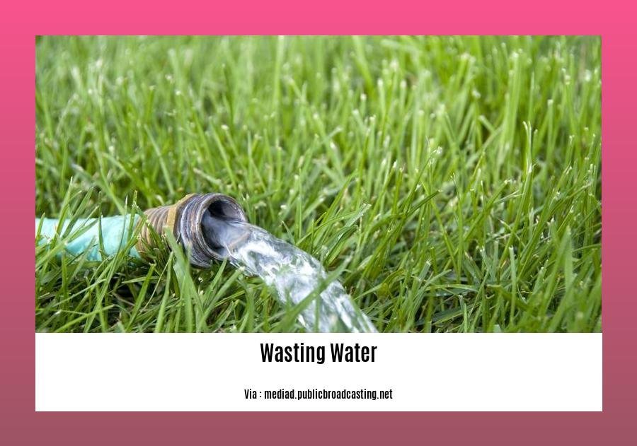 Disadvantages of wasting water