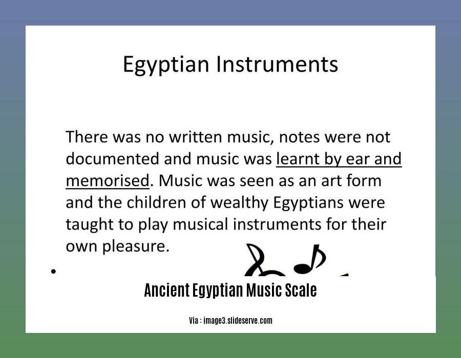 ancient egyptian music scale