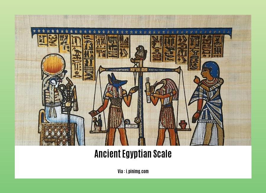 ancient egyptian scale