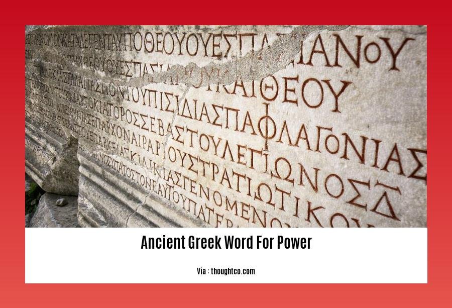 ancient greek word for power 2