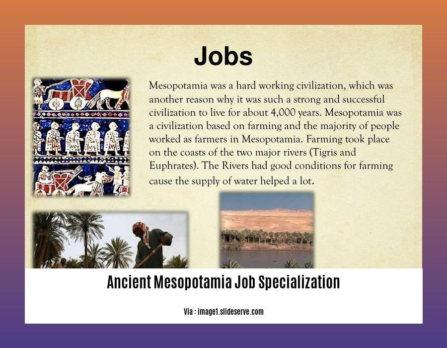 Unveiling Job Specialization in Ancient Mesopotamia: The Foundation of ...