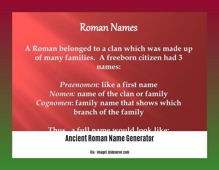 thesis roman name