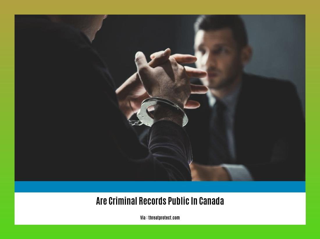 are criminal records public in canada