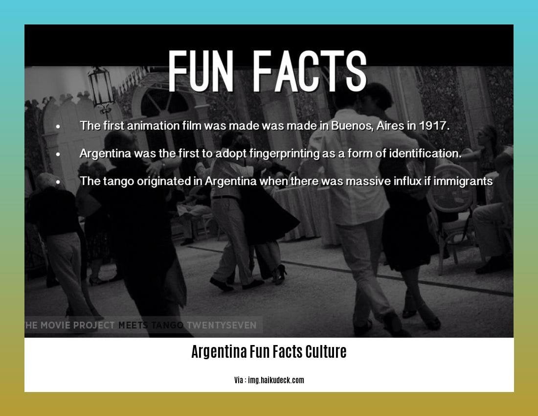 argentina fun facts culture