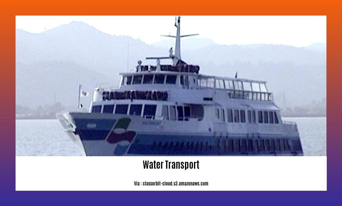 benefits of water transport