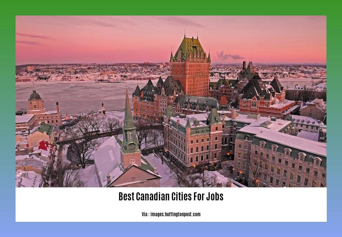 Unveiling the Best Canadian Cities for Jobs Unlocking Opportunities