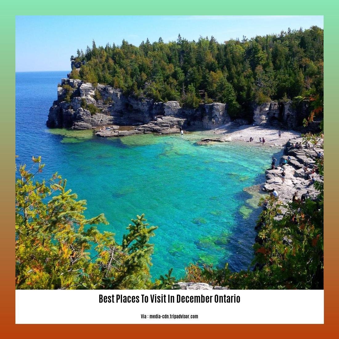 best places to visit in december ontario 2