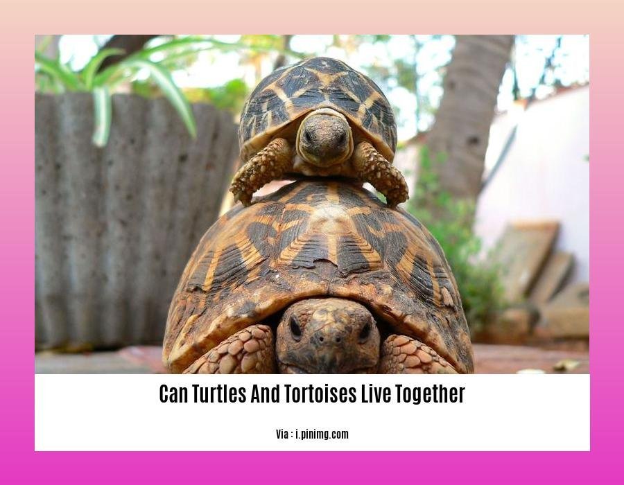 can turtles and tortoises live together