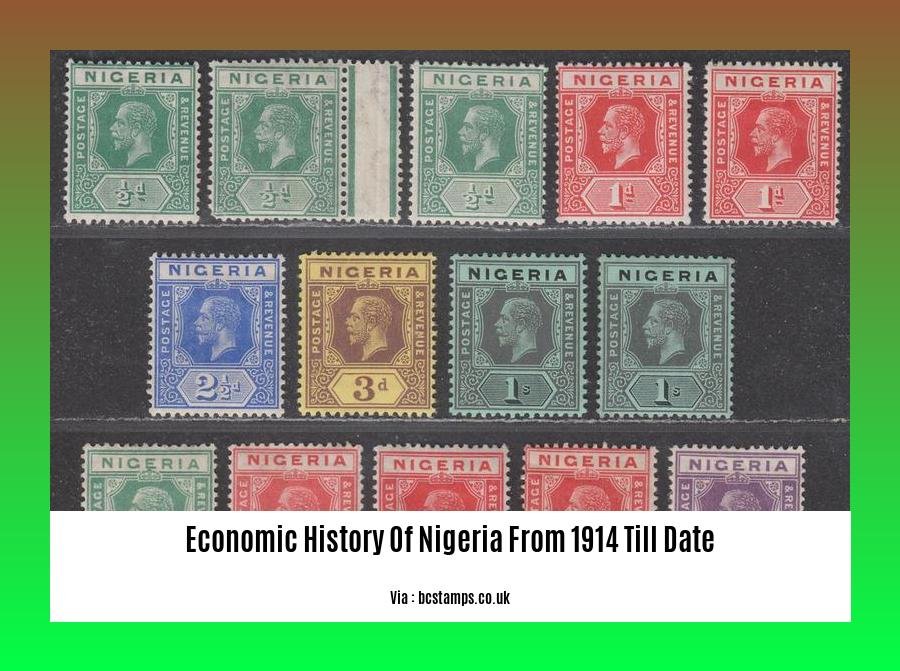 economic history of nigeria from 1914 till date 2