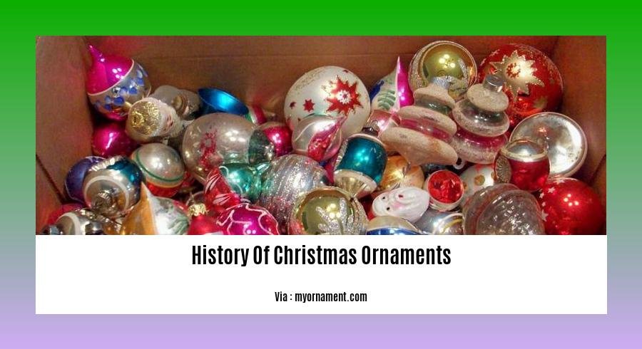 history of Christmas ornaments