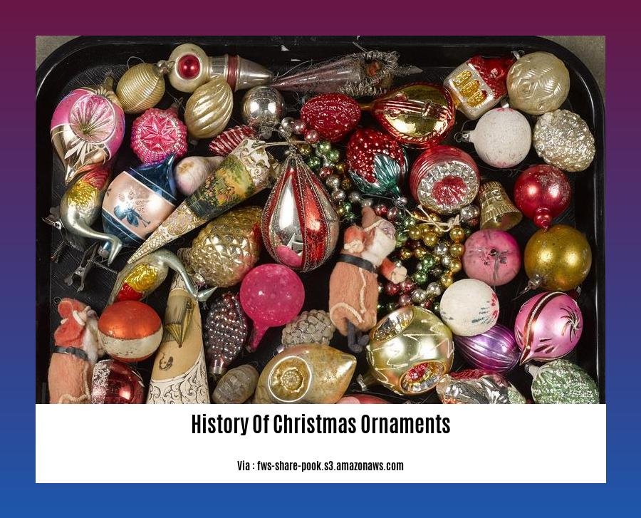 history of Christmas ornaments