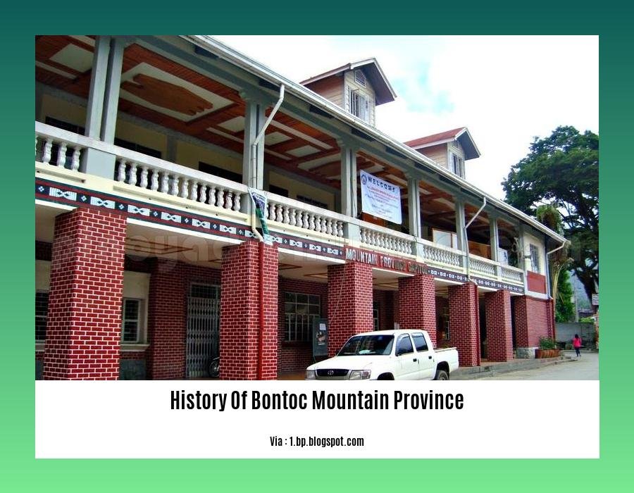 history of bontoc mountain province