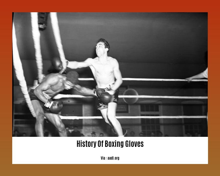 history of boxing gloves