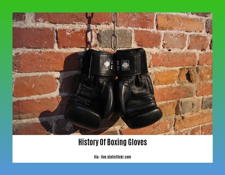 history of boxing gloves
