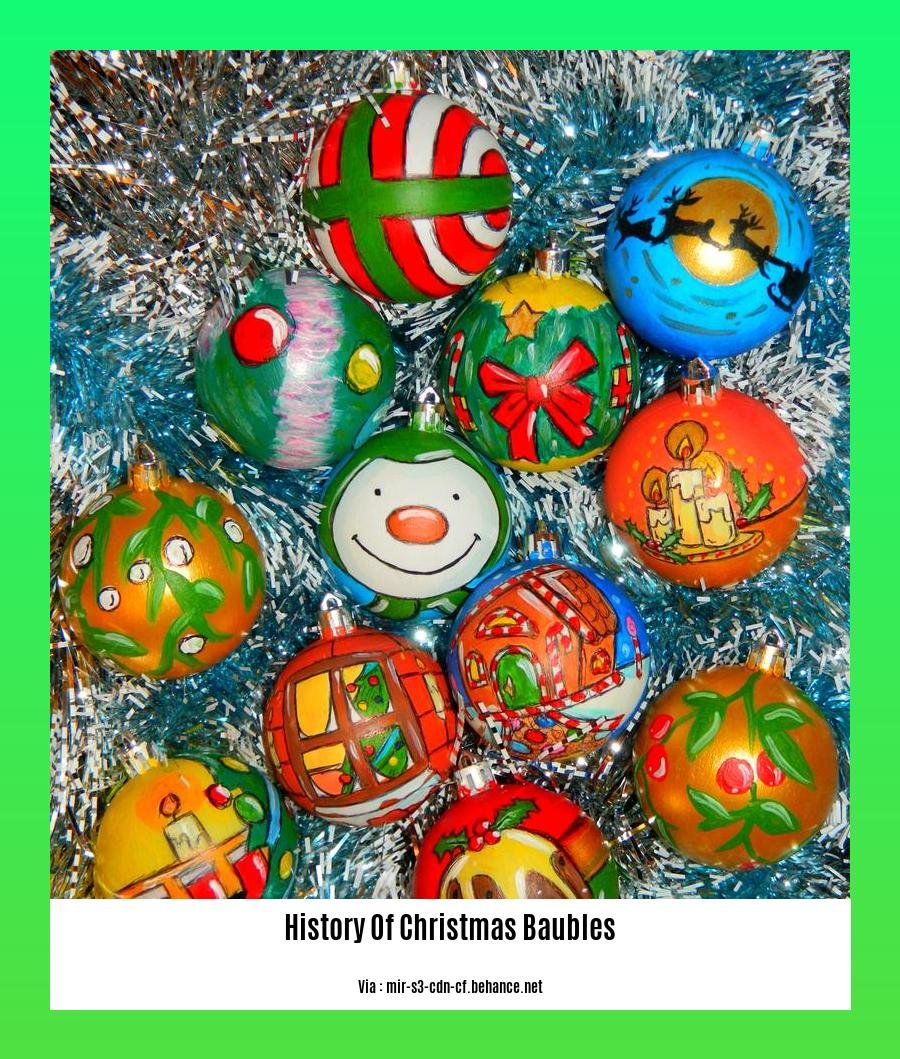 history of christmas baubles