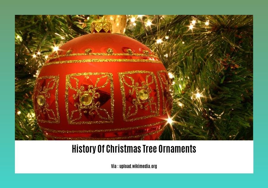 history of christmas tree ornaments