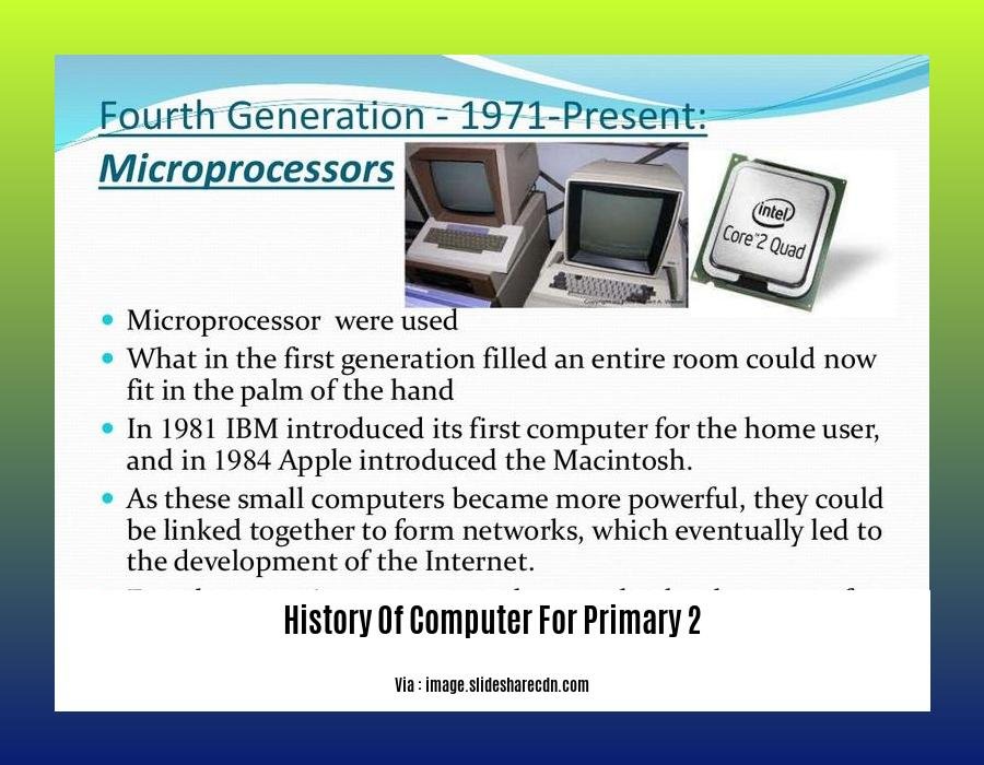 history of computer for primary 2