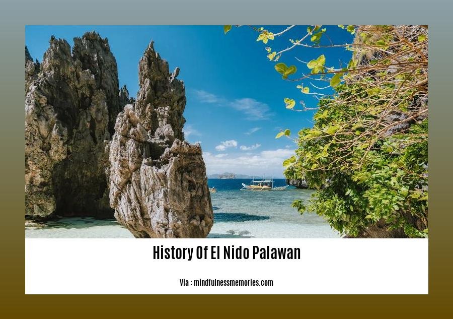history of el nido palawan