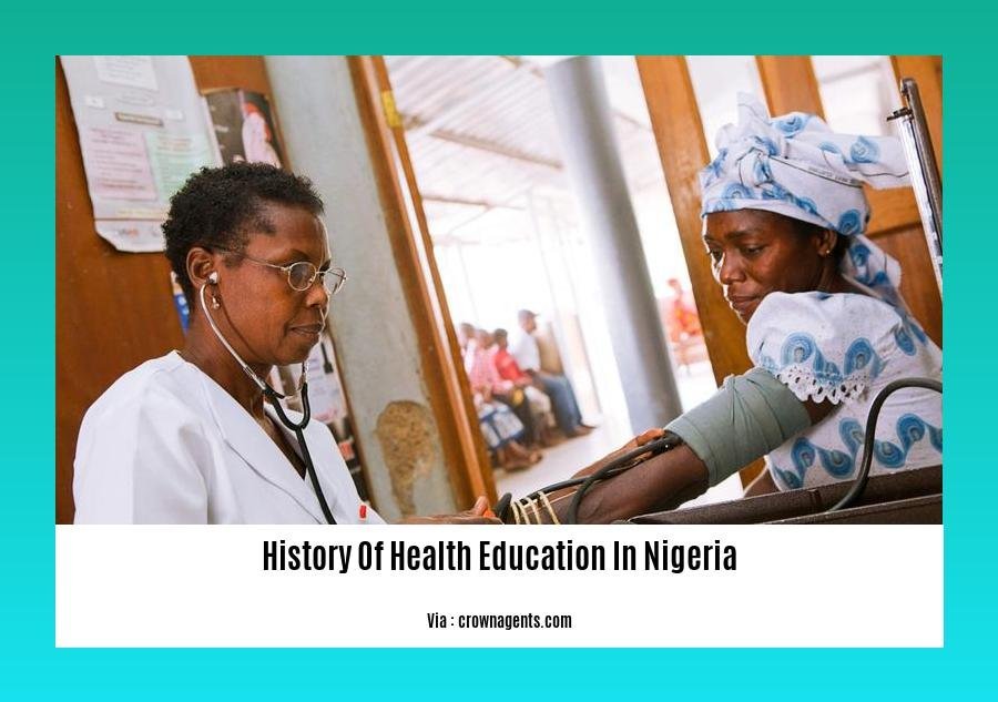 what is history of health education in nigeria