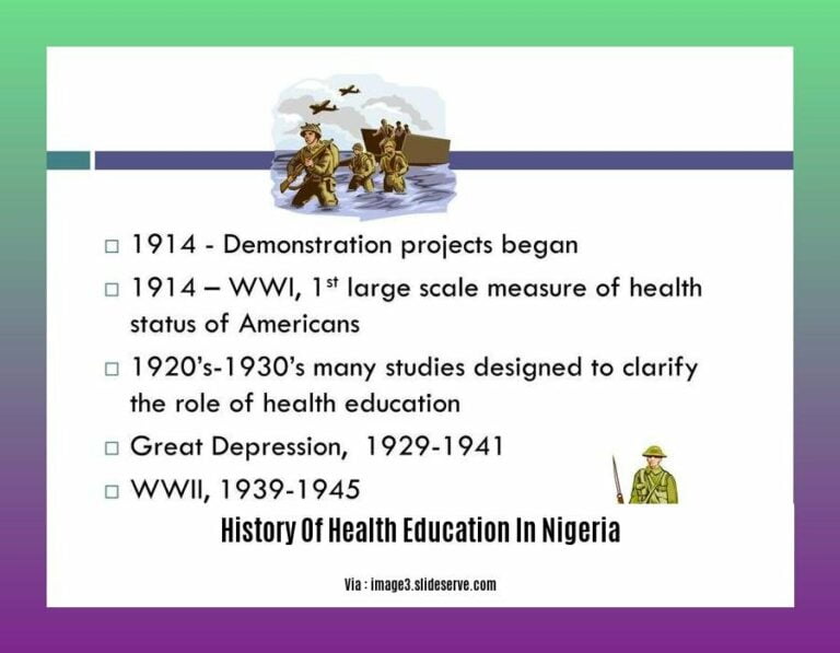 what is history of health education in nigeria