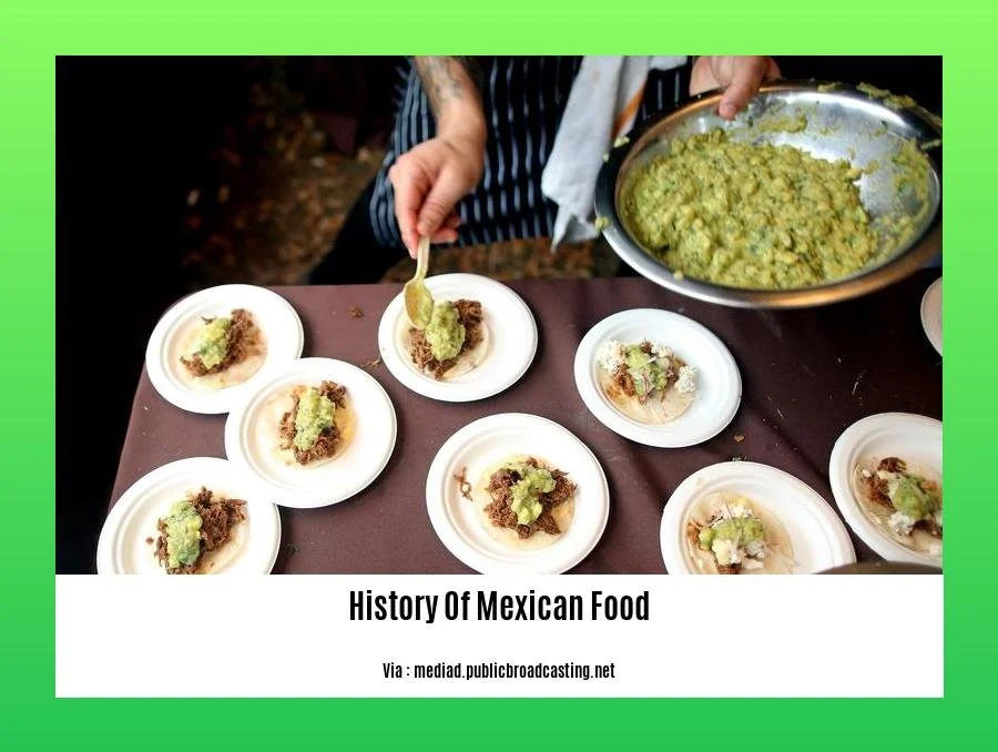 history of mexican food