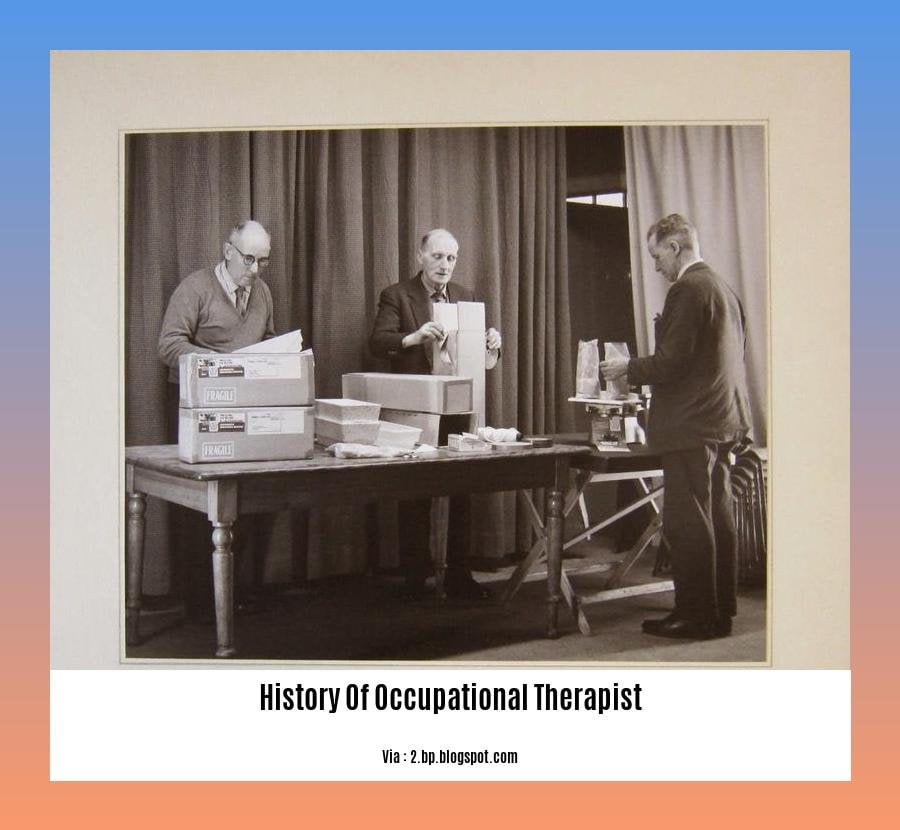 A Century of Transformation: The History of Occupational Therapists