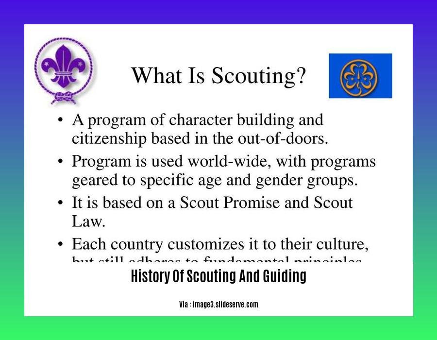 history of scouting and guiding