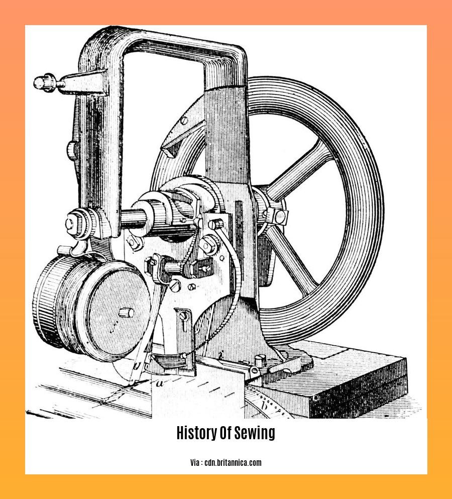 history of sewing