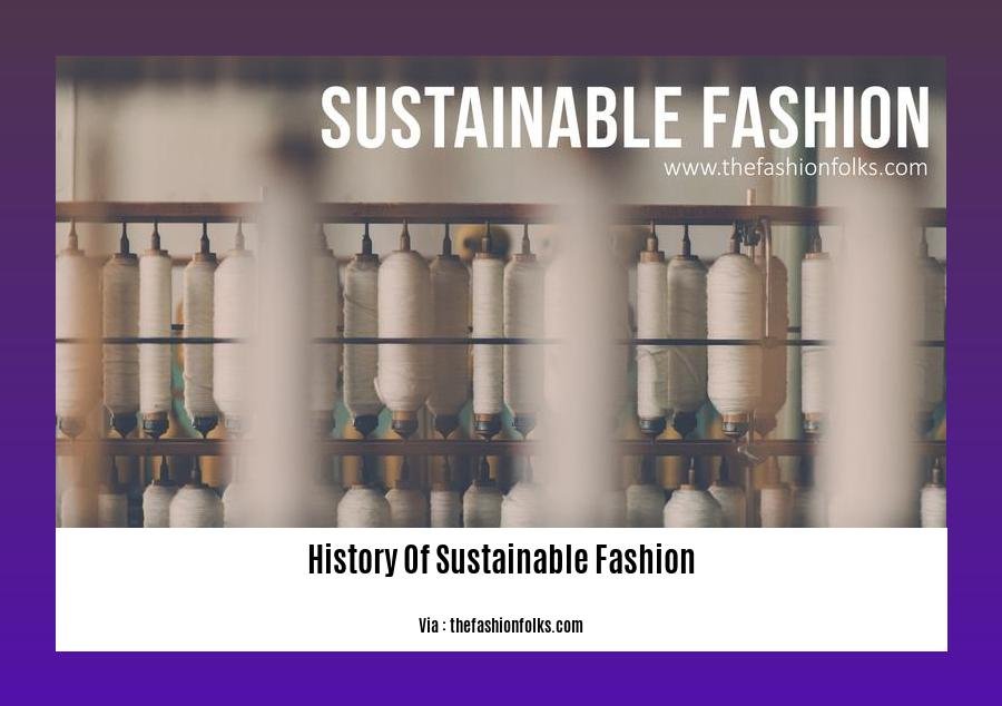 history of sustainable fashion