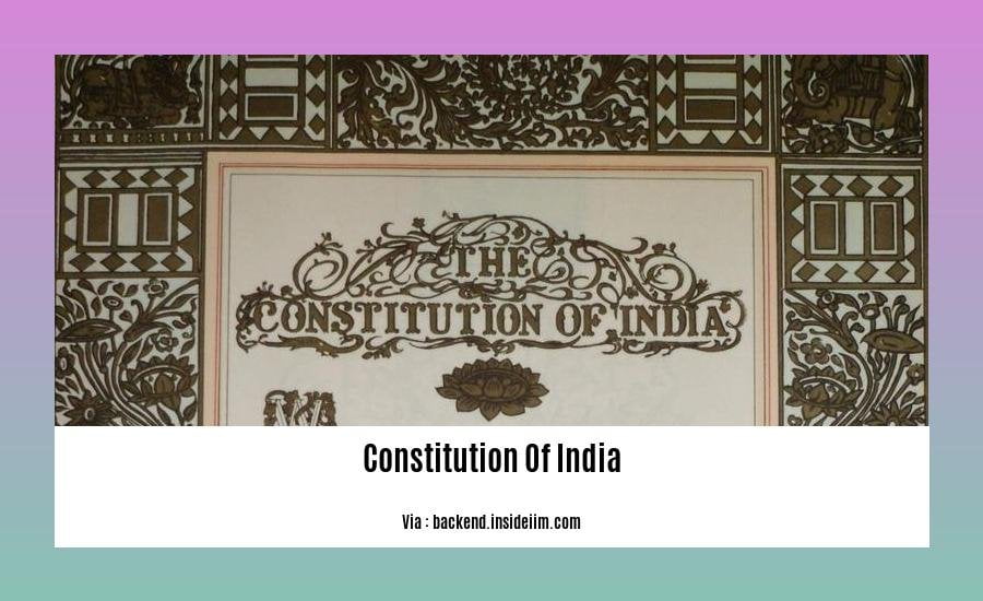 important facts about constitution of india