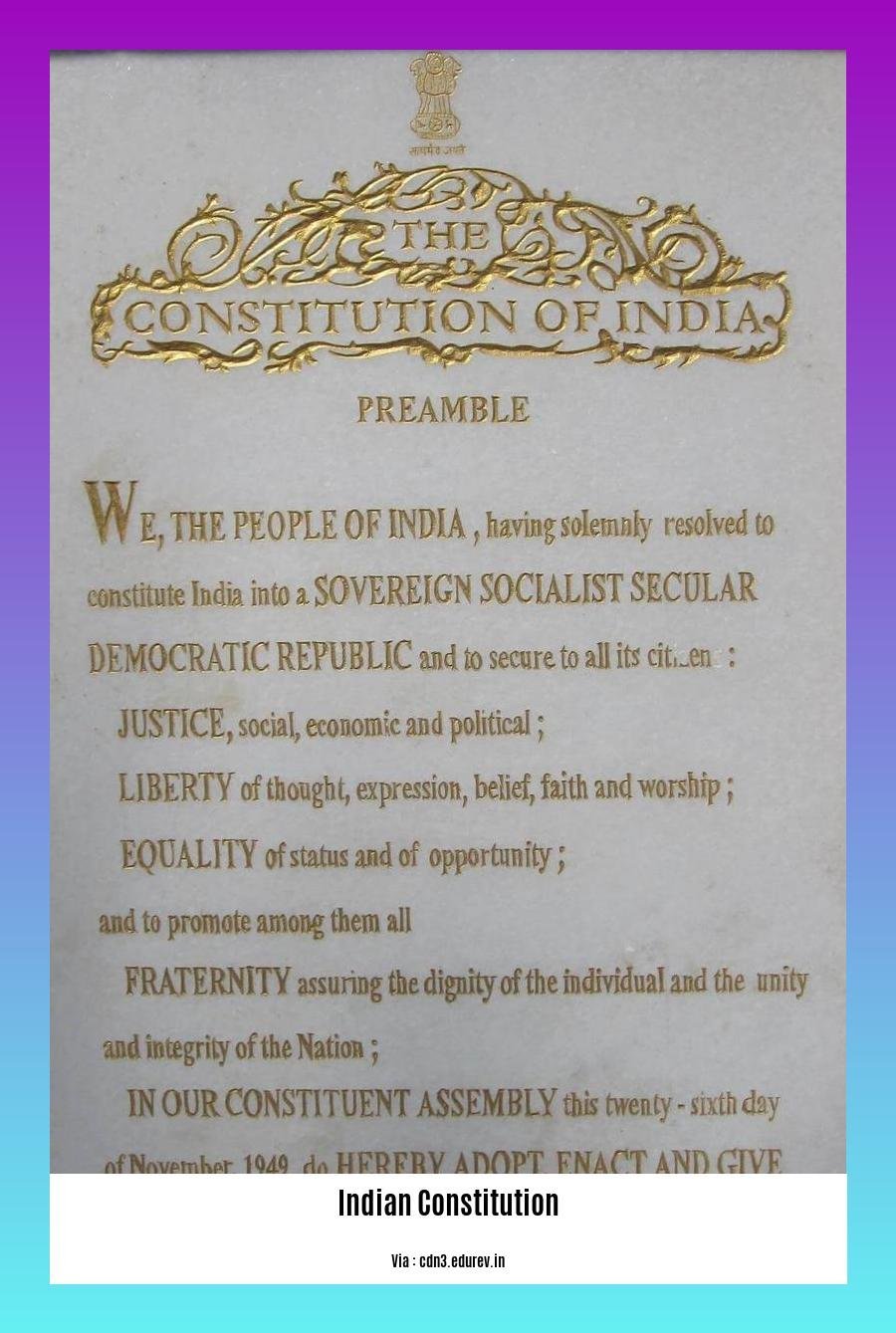 important facts about indian constitution 2