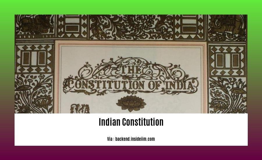 important facts about indian constitution