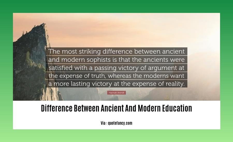 ancient education vs modern education ppt